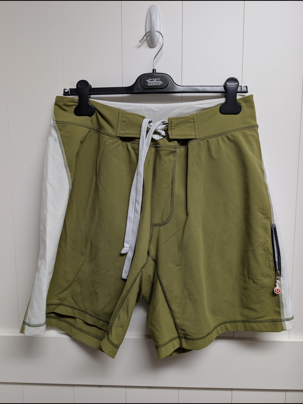lululemon athletica Olive Green Athletic Shorts, older style, Large